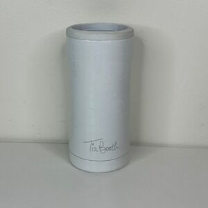 BruMate Hopsulator Slim Can Cooler White Croc Tia Booth Collaboration 12oz Slim